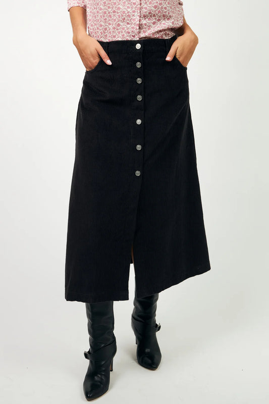 UNA MAXI SKIRT - DARK MOKKA
