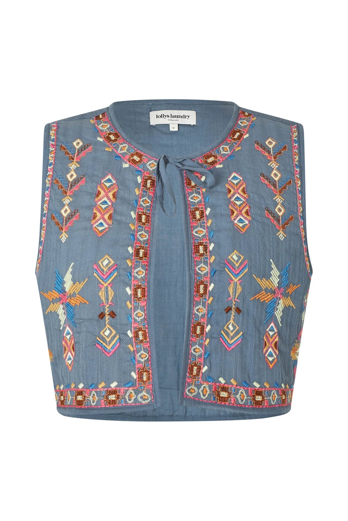 ILSA VEST - DUSTY BLUE