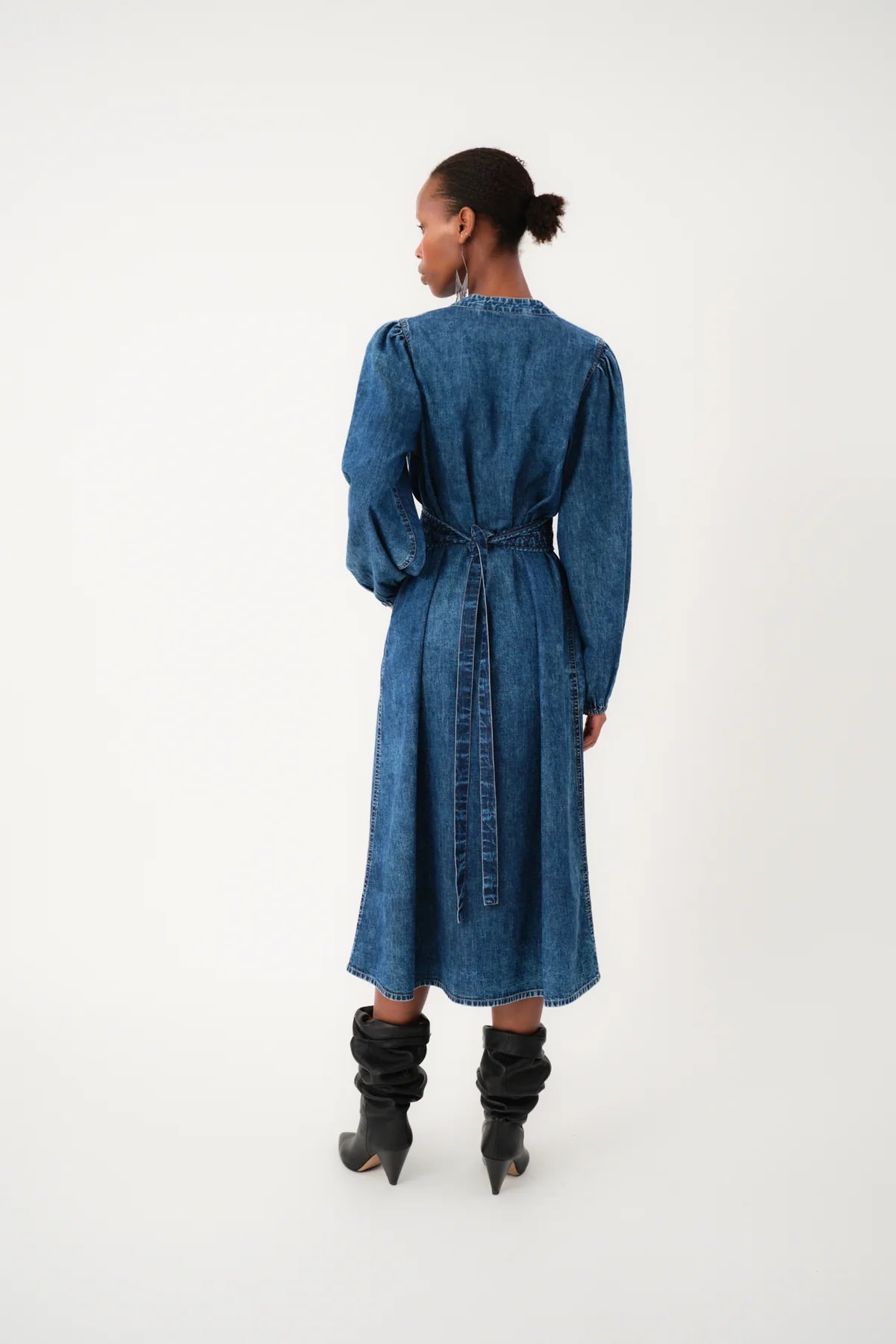 PARIS MIDI DRESS - BLUE