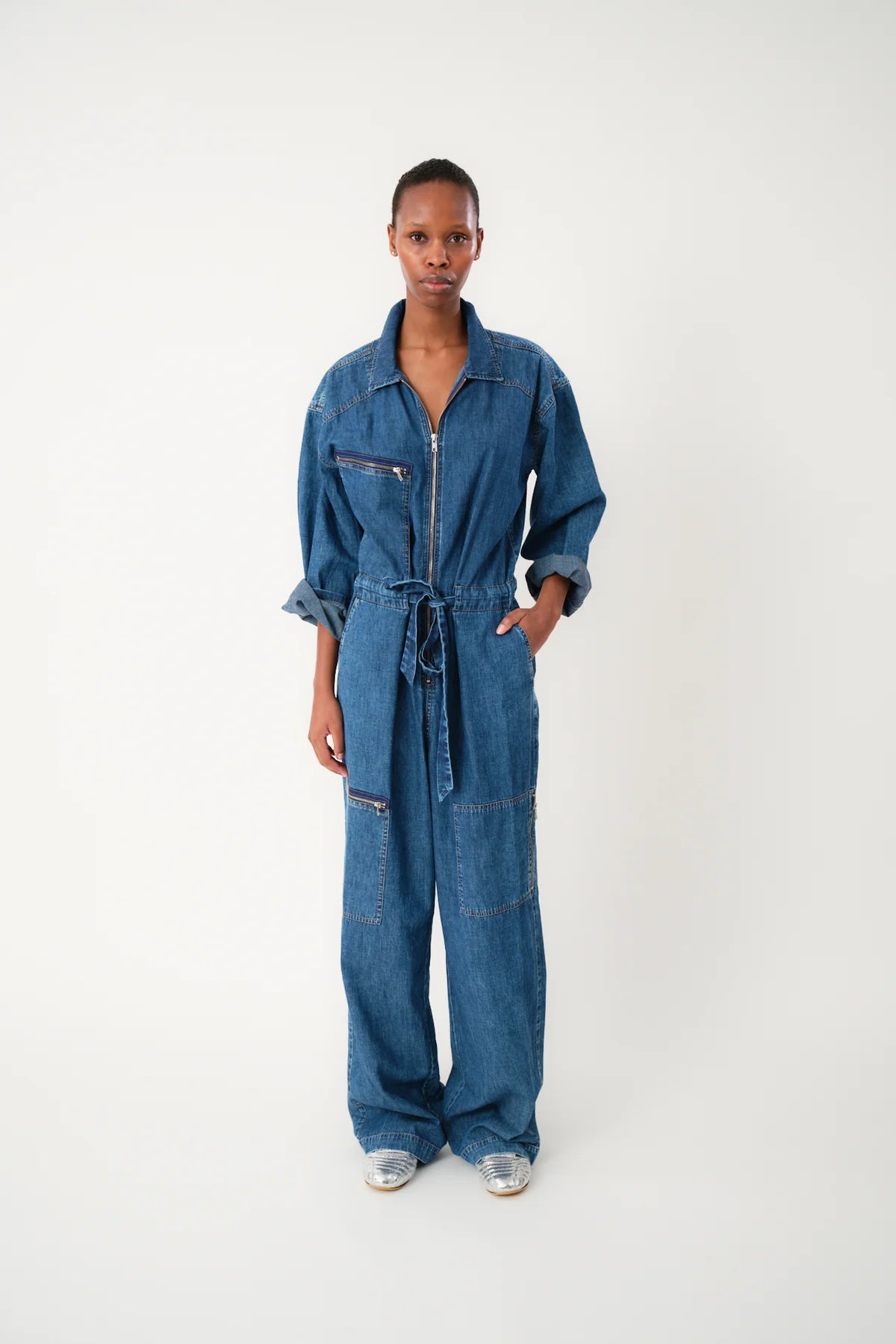 CAMDEN JUMPSUIT - WASHED DENIM