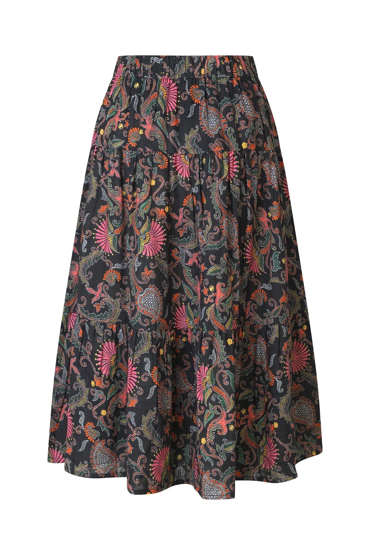 MORNING MIDI SKIRT - FLOWER PRINT