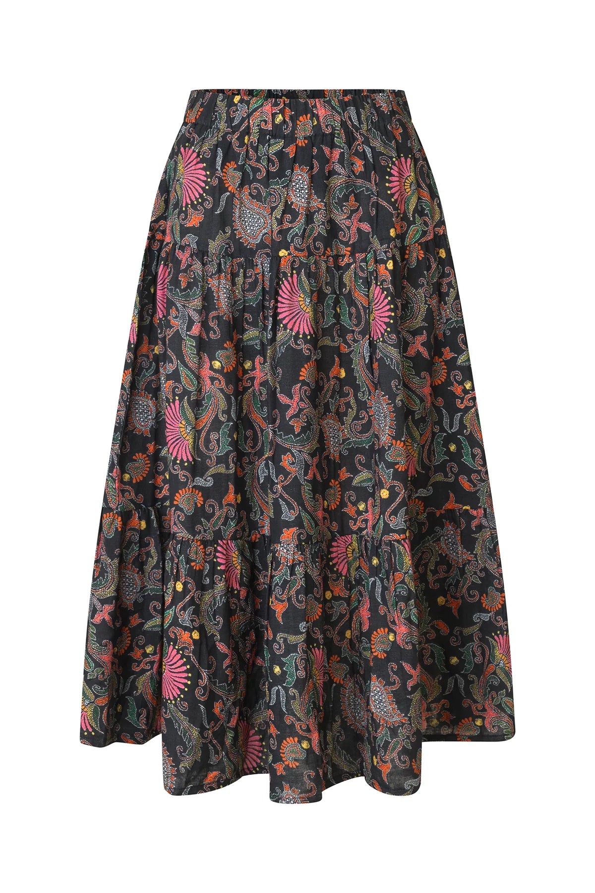 MORNING MIDI SKIRT - FLOWER PRINT