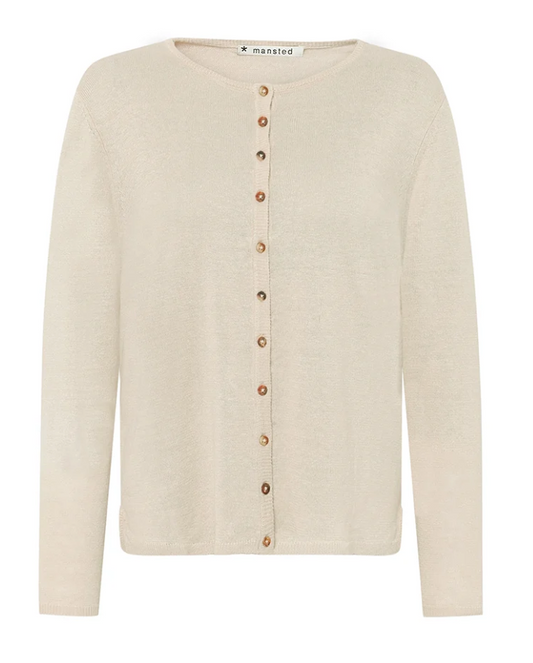 PIVOT LINEN & HEMP CARDI - LIGHT OAT