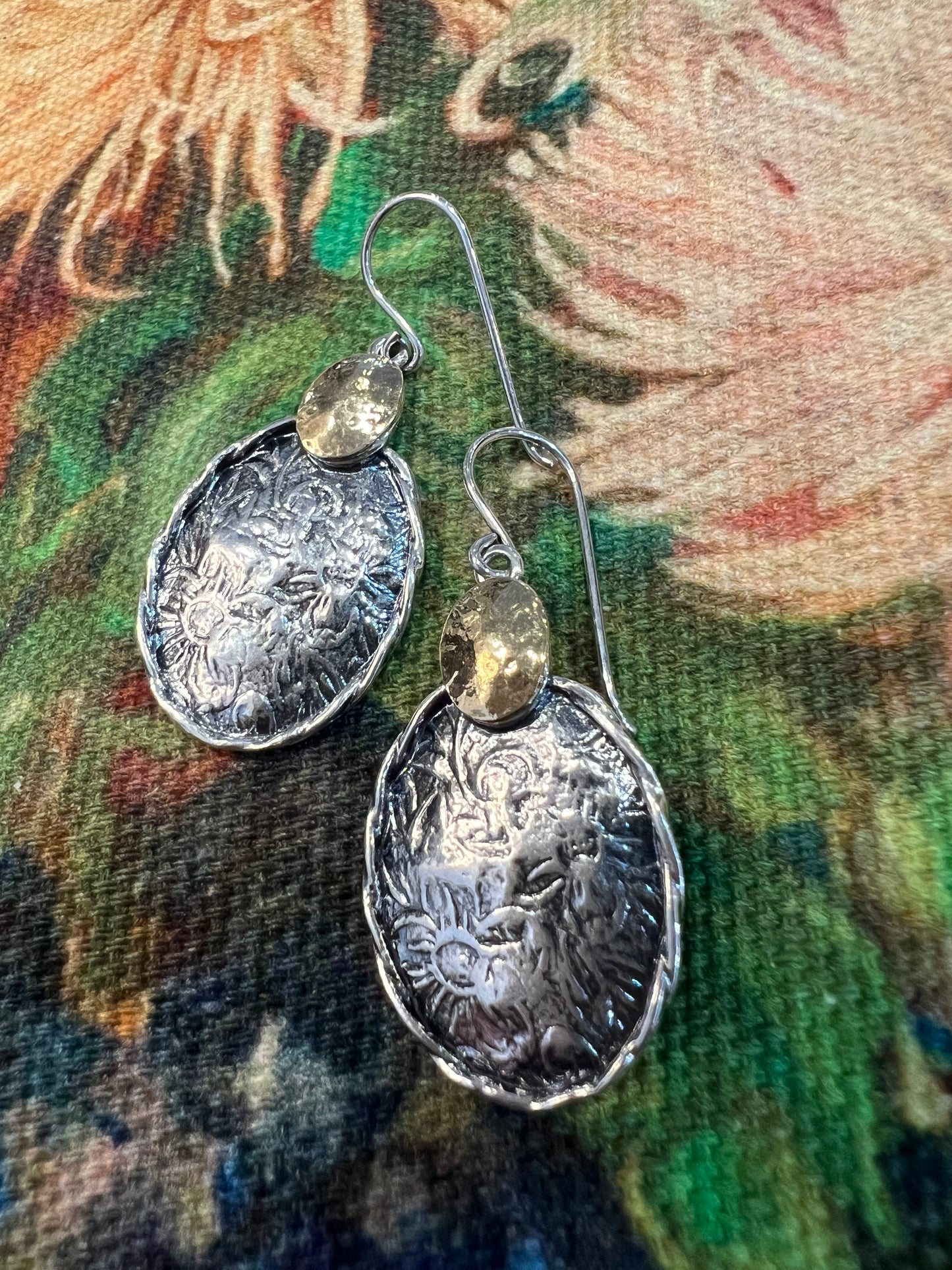SHAI EARRINGS - STERLING SILVER & 9CT GOLD