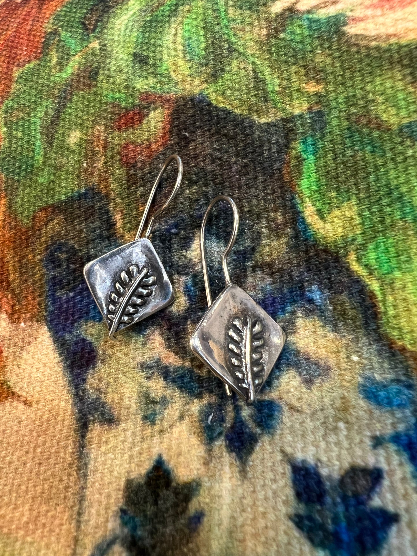 FERN EARRINGS - STERLING SILVER
