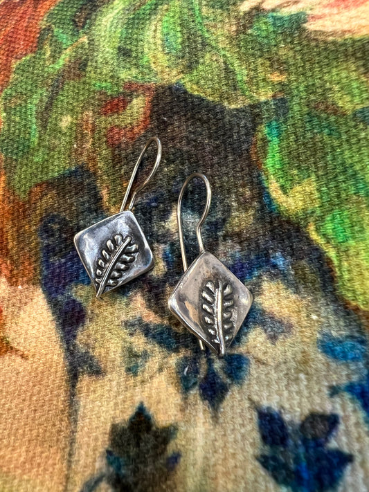 FERN EARRINGS - STERLING SILVER