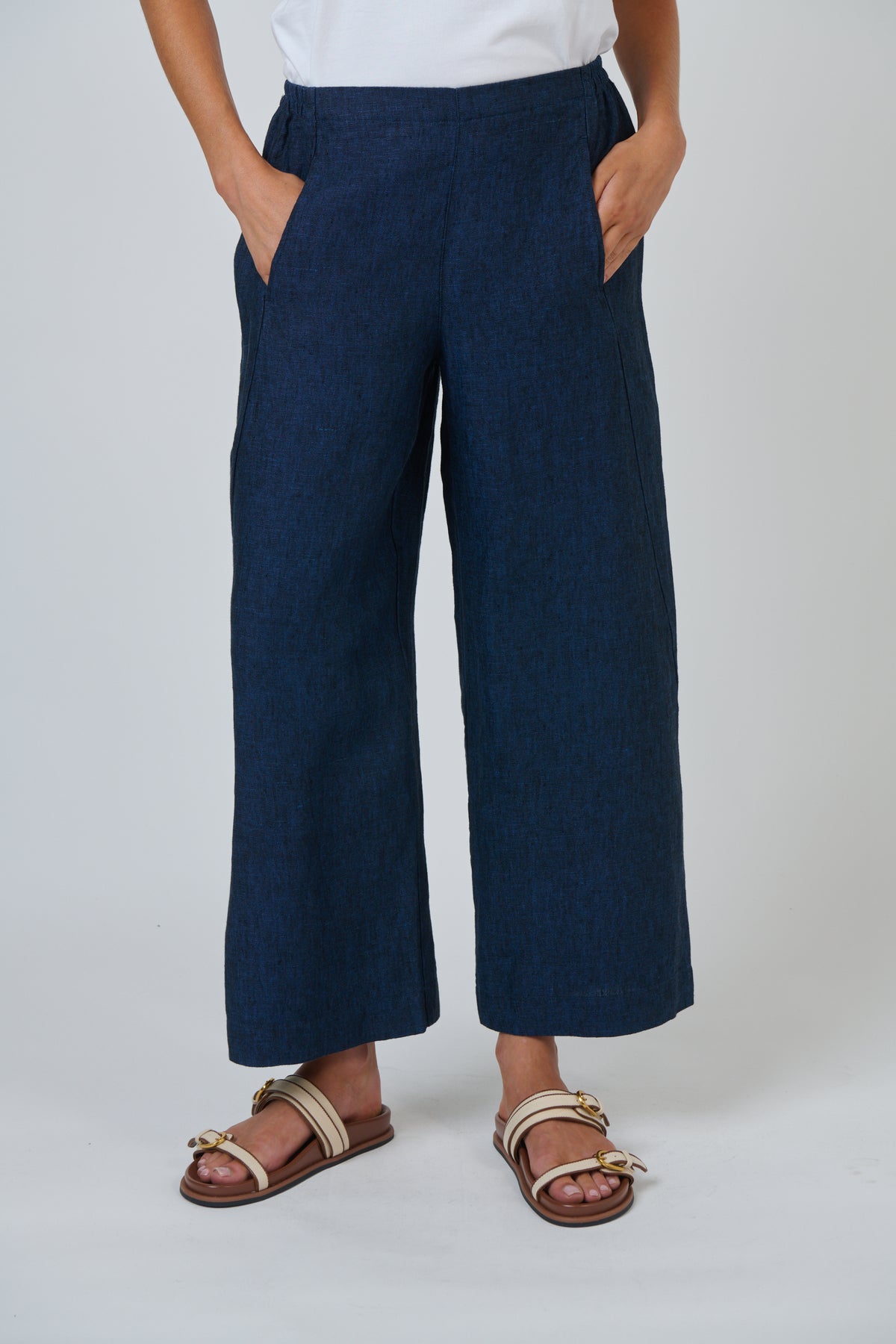 LINEN PANT - BLUE ECLIPSE