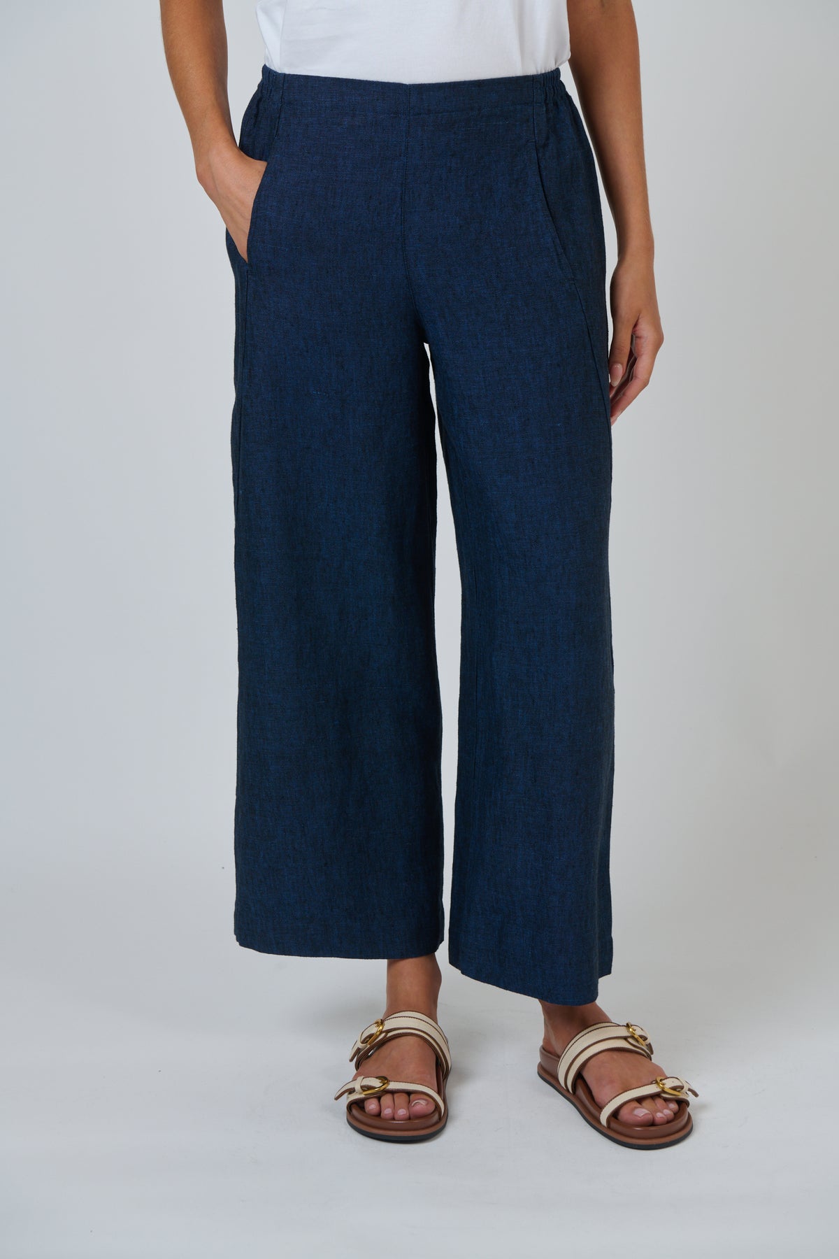 LINEN PANT - BLUE ECLIPSE