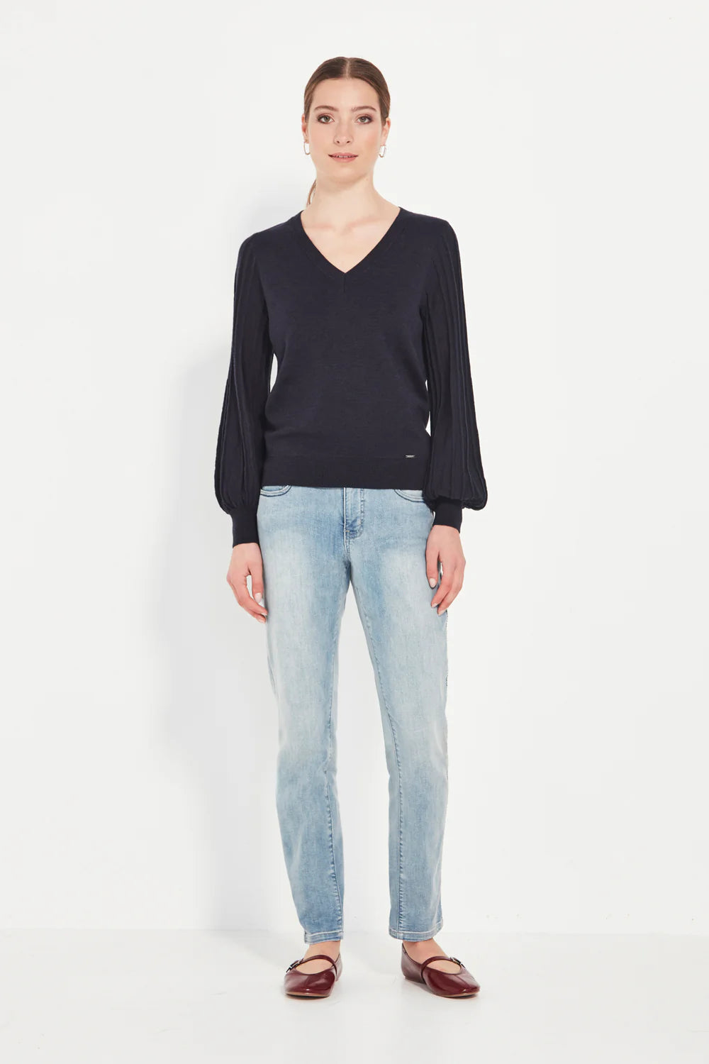 NINA SWEATER - INK MARLE