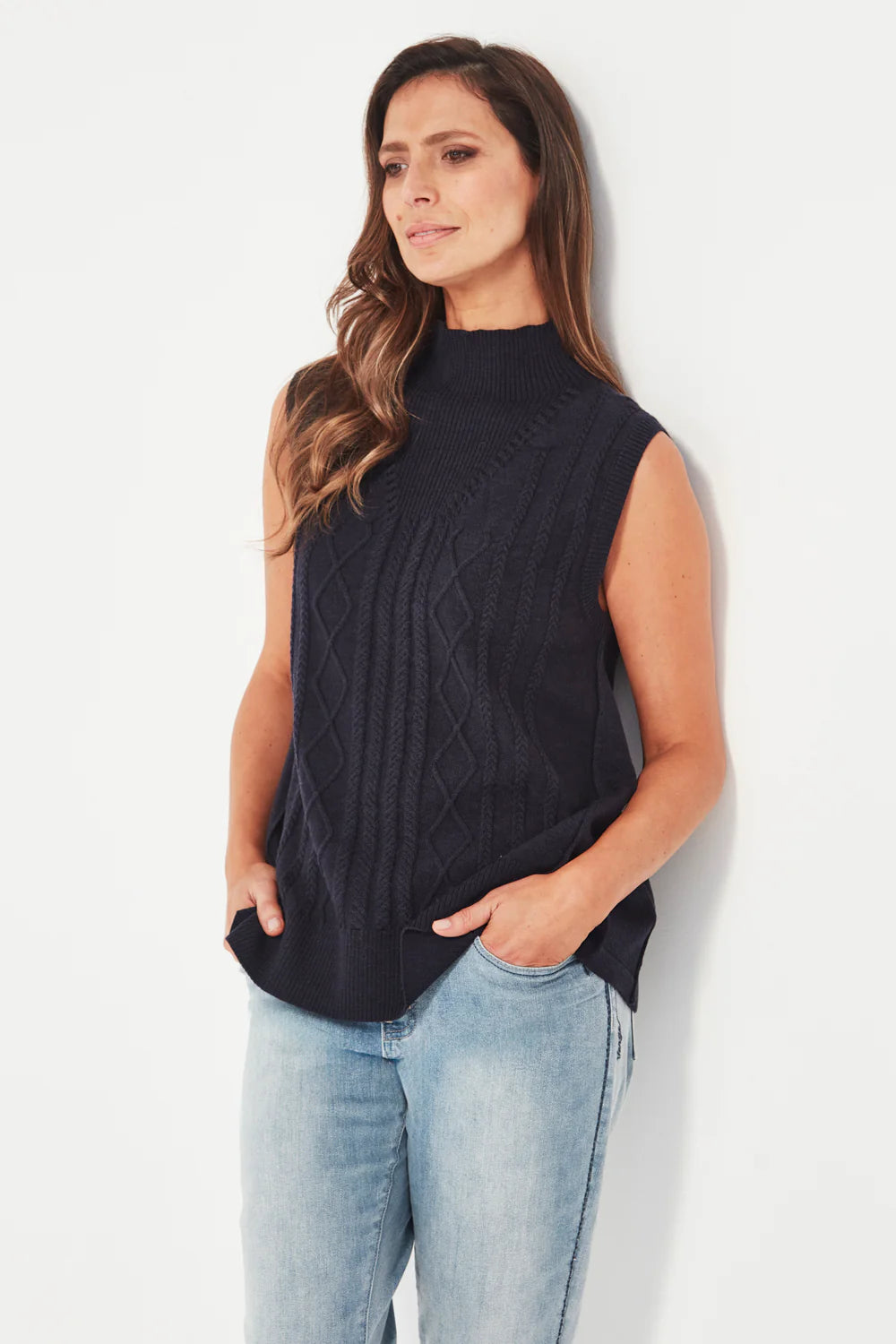 CHERISH VEST - INK MARLE