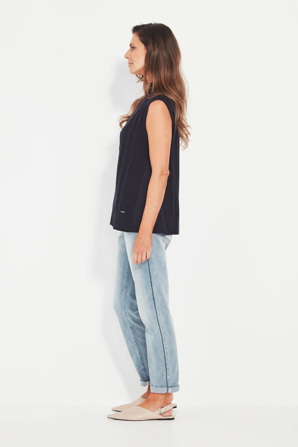 CHERISH VEST - INK MARLE