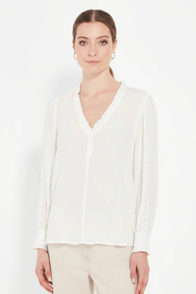 CASCADE BLOUSE - CHALK