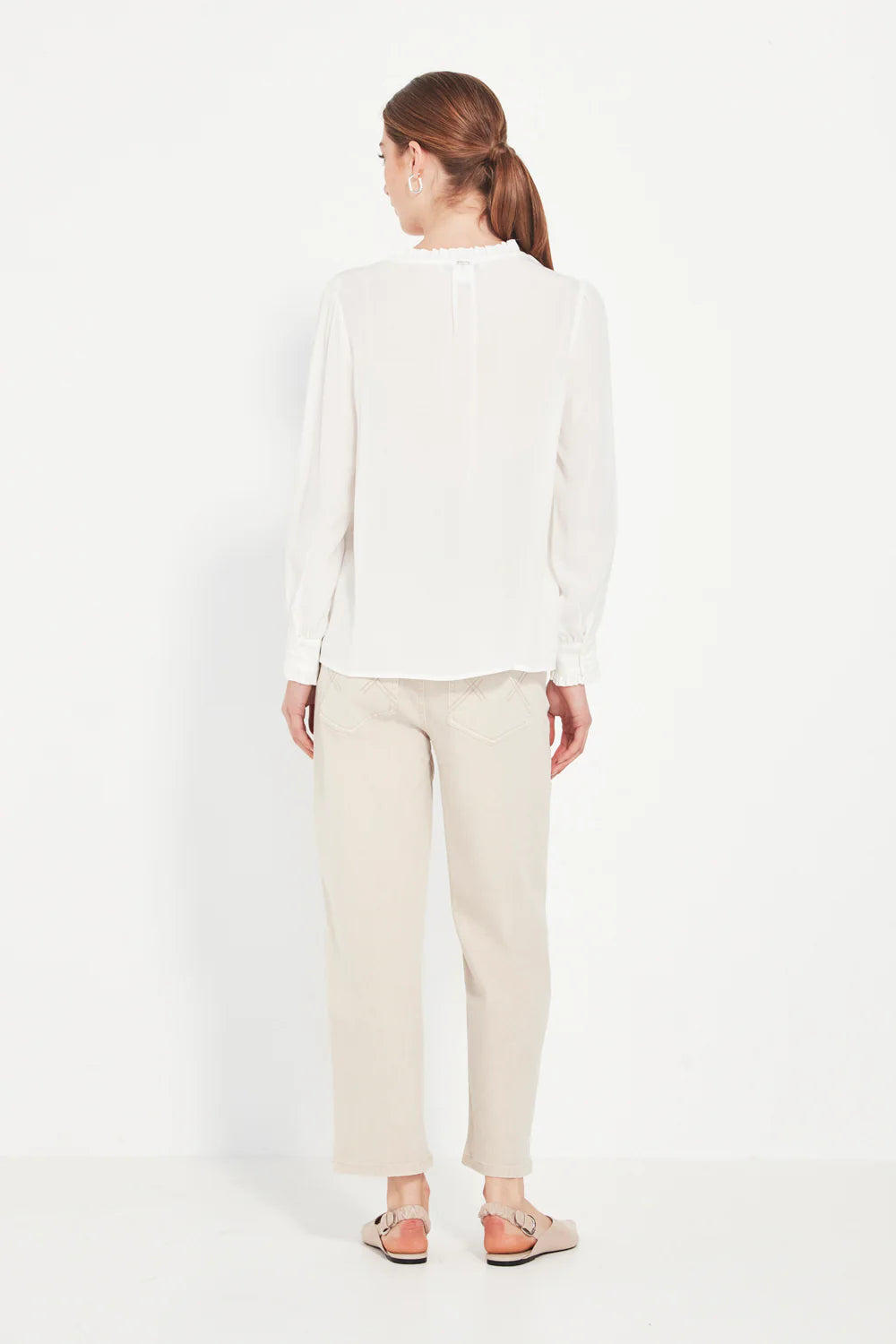 CASCADE BLOUSE - CHALK