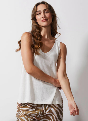 KNIT TANK - WHITE