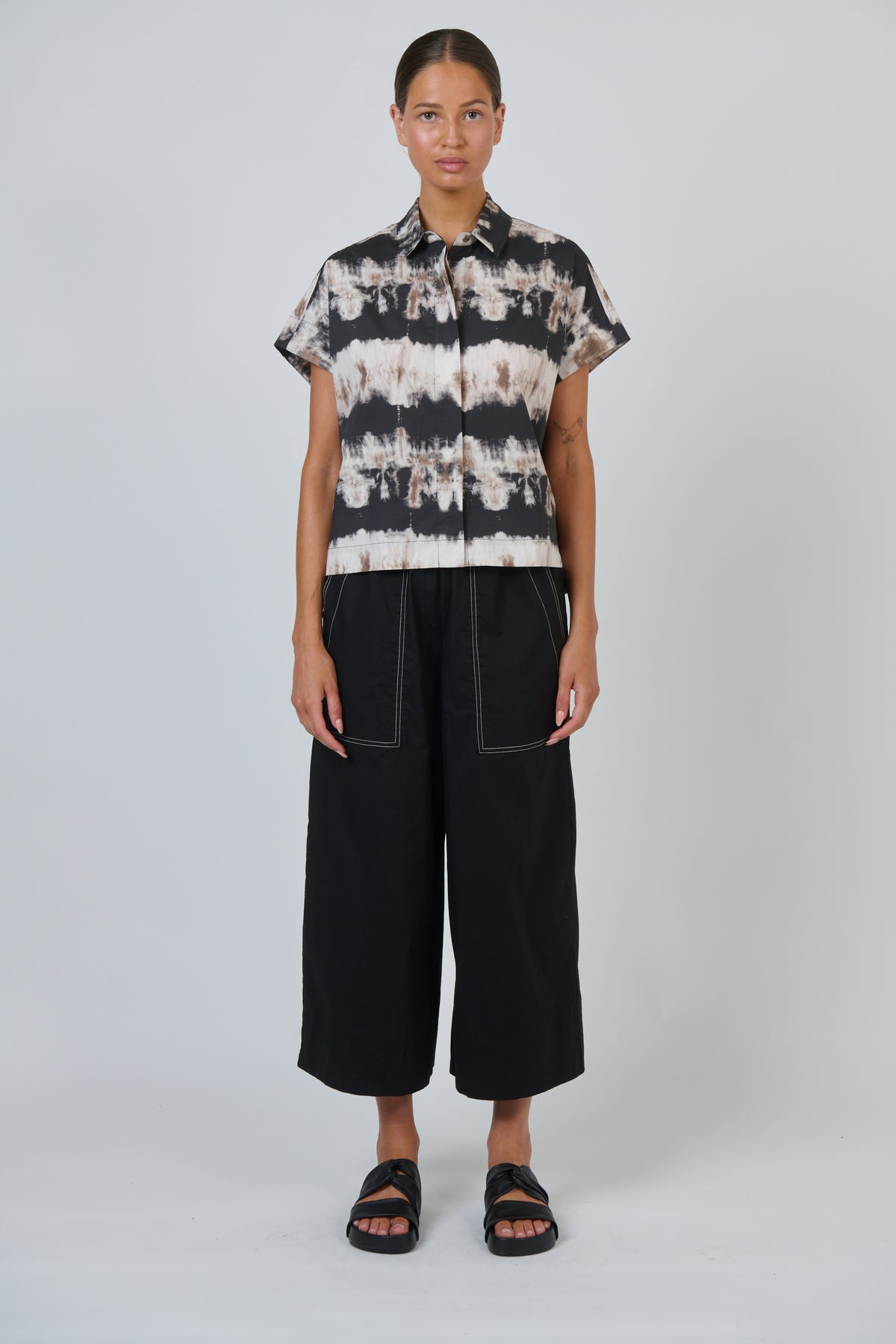 COTTON POPLIN TOP - ERUPTION