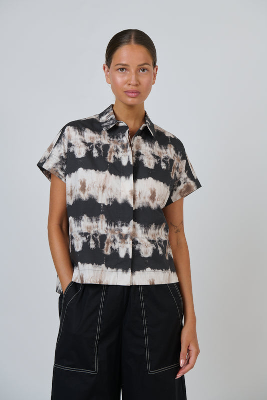 COTTON POPLIN TOP - ERUPTION