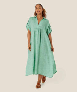 ORSOLA DRESS - GREEN SPRUCE