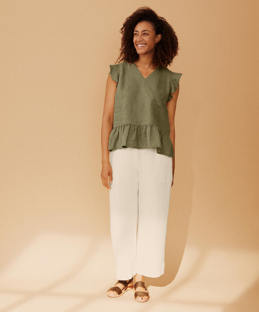DUA TOP - DUSKY GREEN
