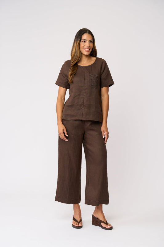 TOP RANK PANT - COCOA