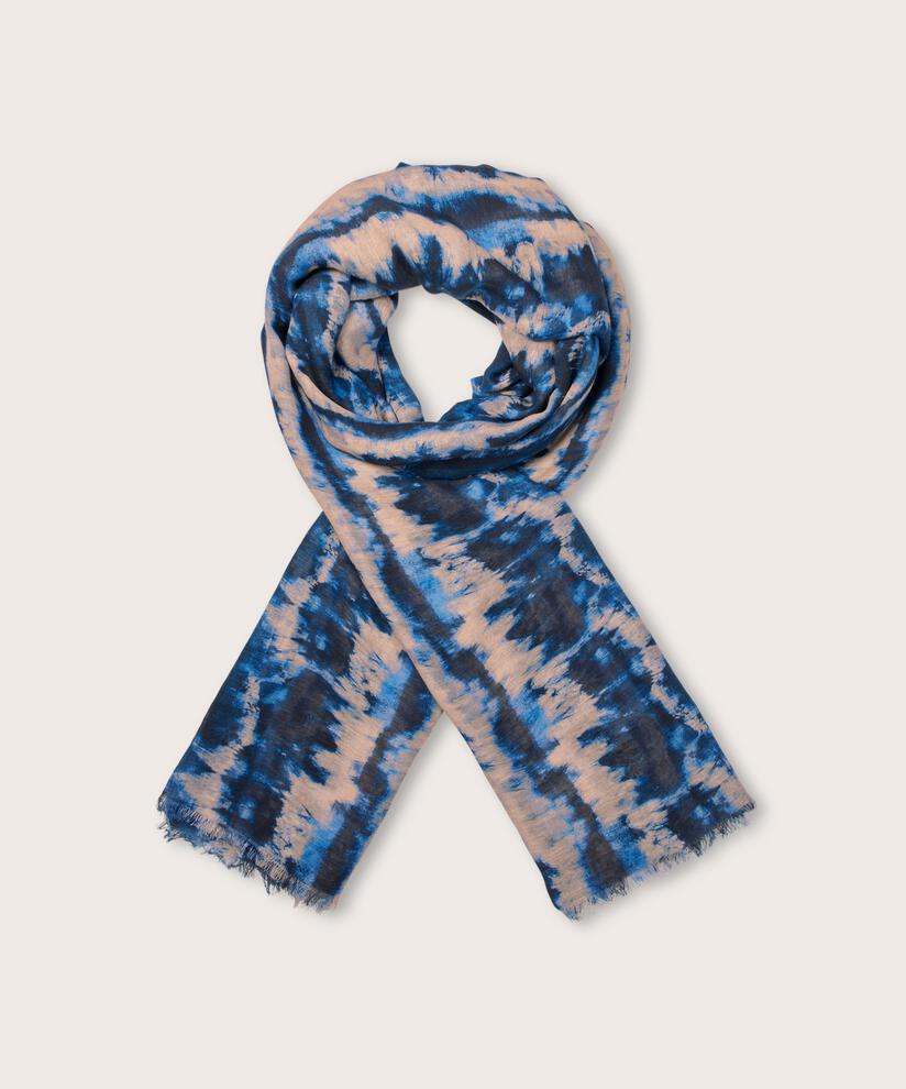AZUKA SCARF - NAVY PEONY