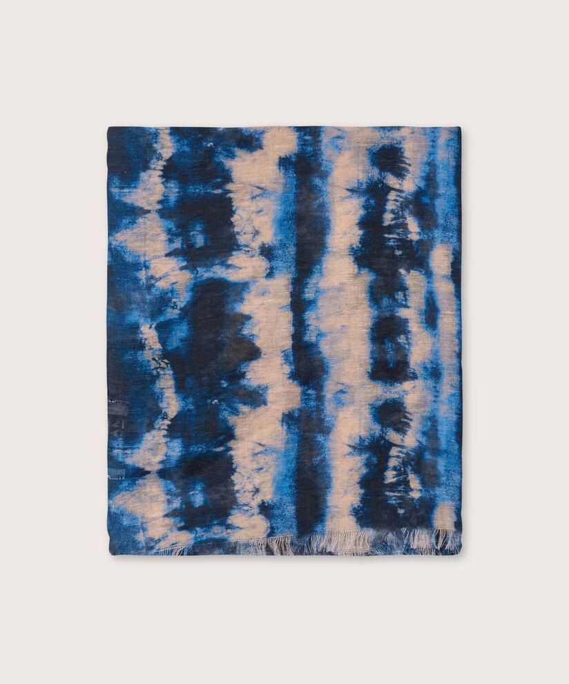 AZUKA SCARF - NAVY PEONY