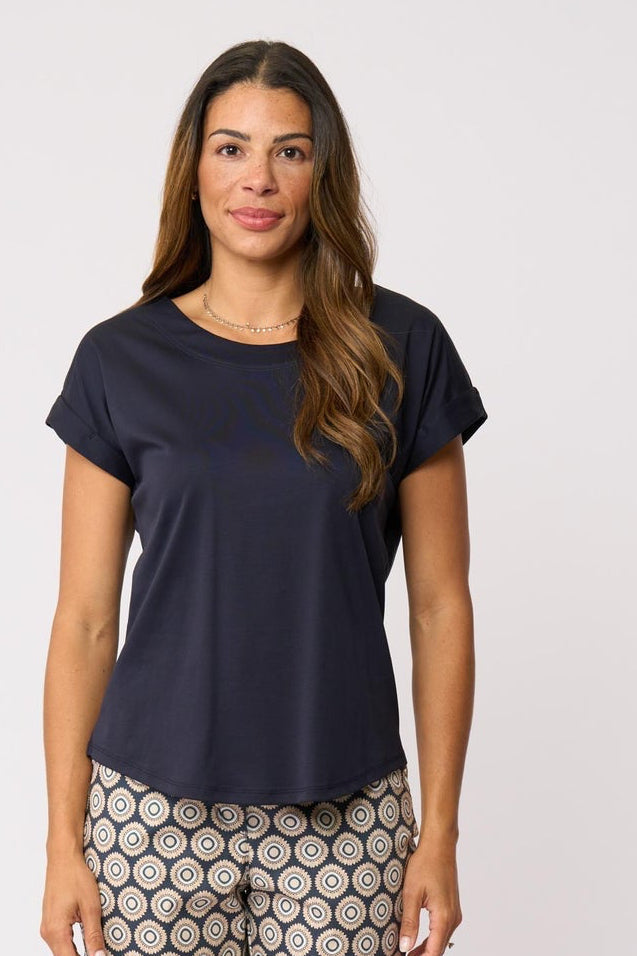 CLEAN QUEEN TOP - TRUE NAVY