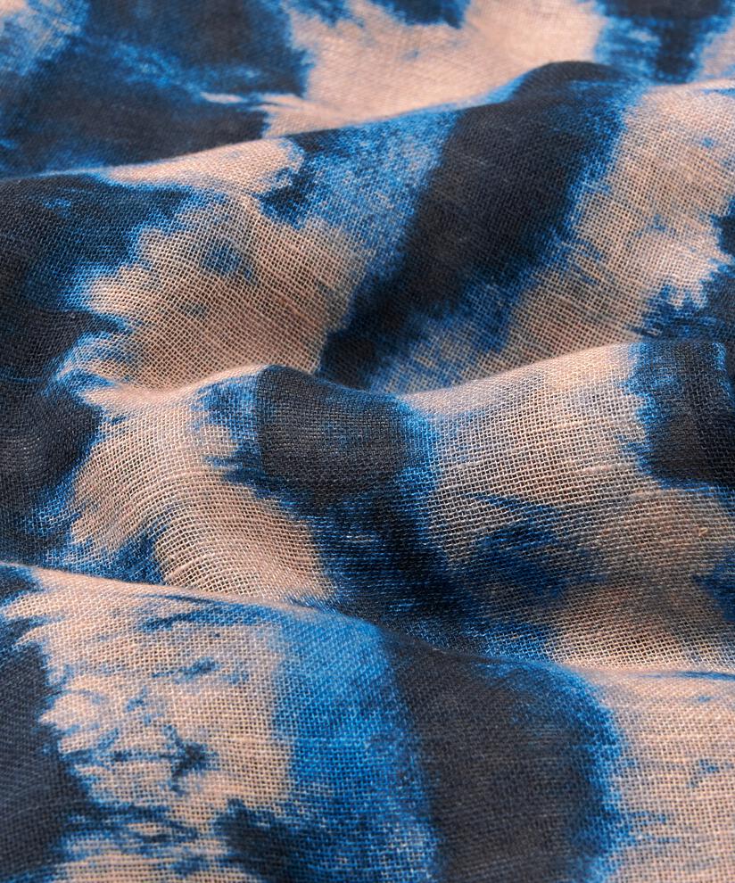 AZUKA SCARF - NAVY PEONY