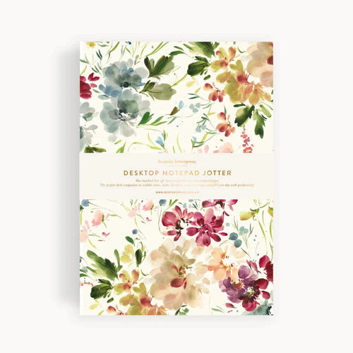 DESKTOP NOTEPAD JOTTER - SPRING BLOSSOMS