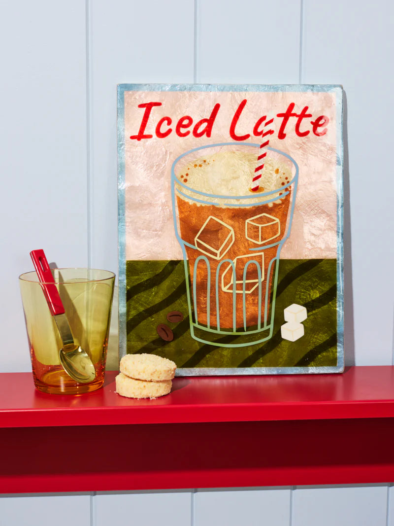 BARISTA WALL ART - ICED LATTE