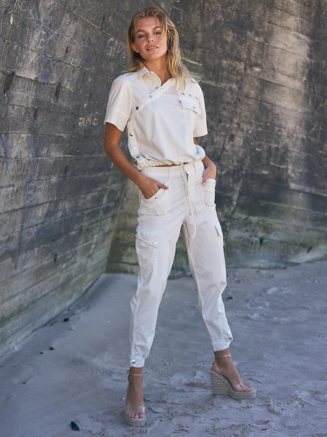 TAYLA TROUSERS - CREME