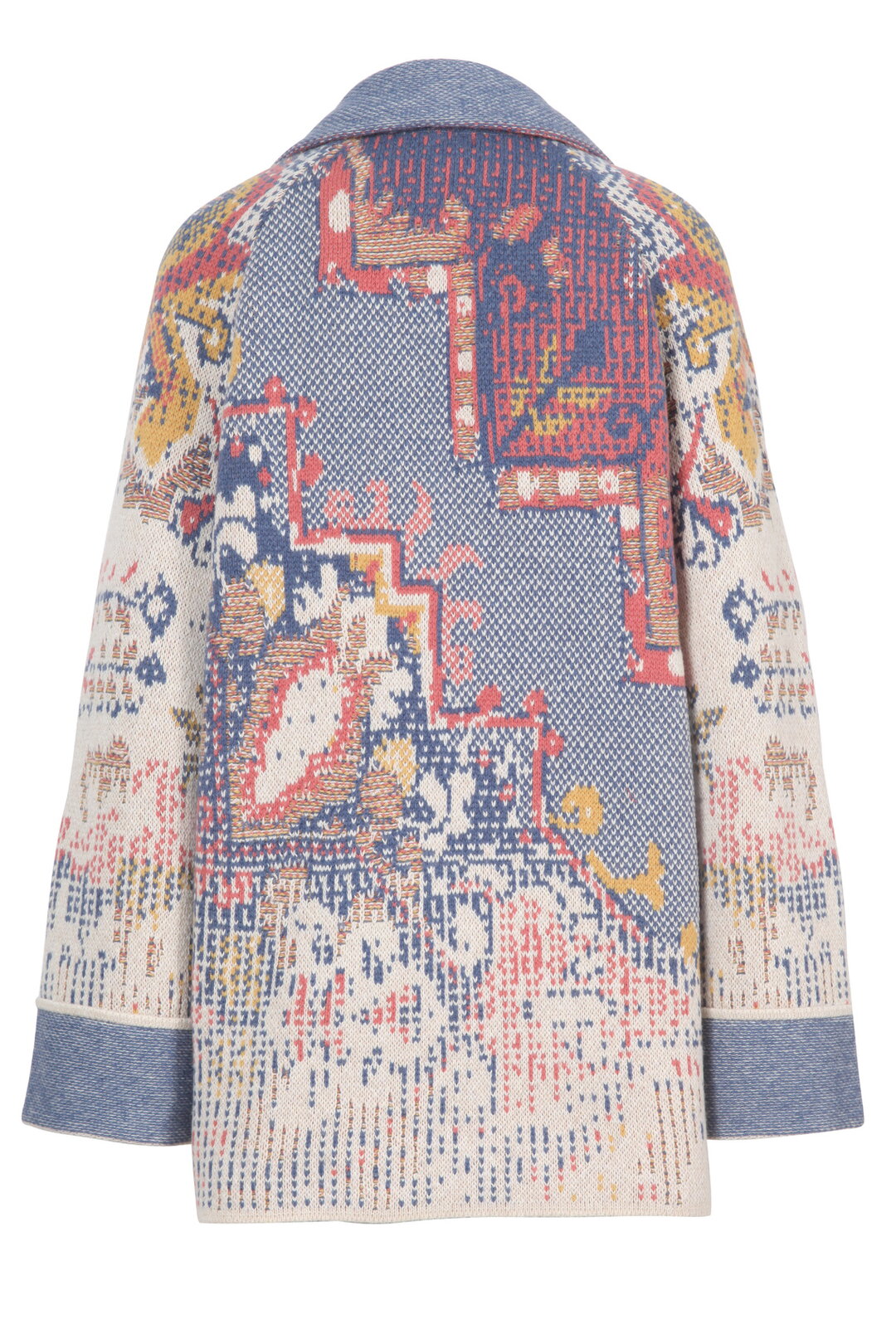 JACQUARD JACKET - KILIM PATTERN - OFF WHITE