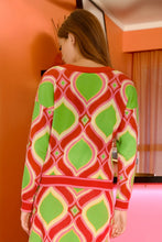 Load image into Gallery viewer, CARDI CANDY CARDIGAN- PINK &amp; LIME