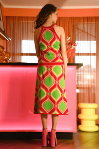 GLOW GETTER SKIRT - PINK & LIME