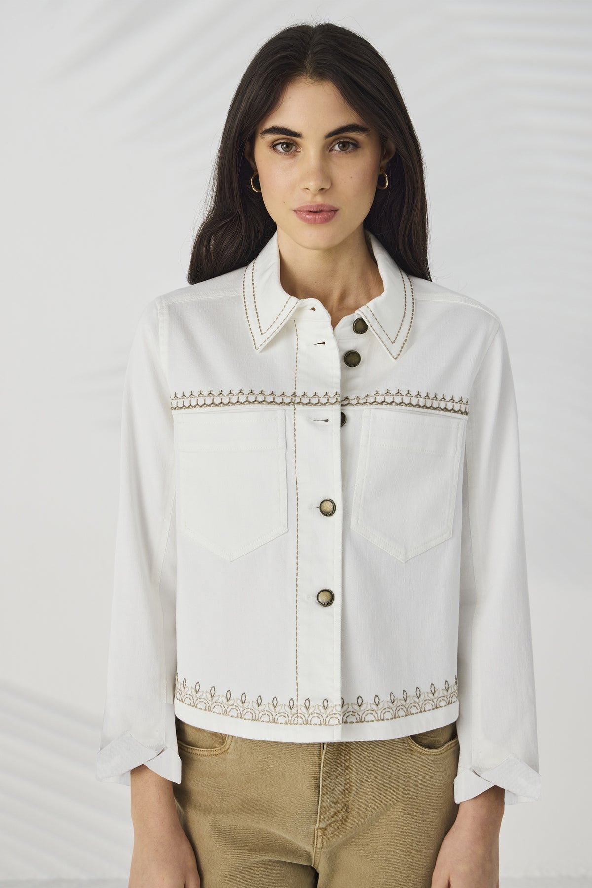 CROSS JACKET - IVORY