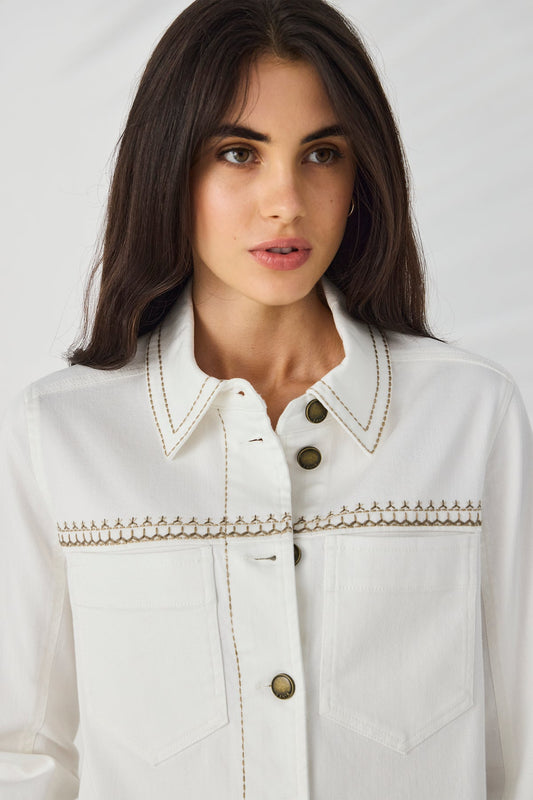 CROSS JACKET - IVORY