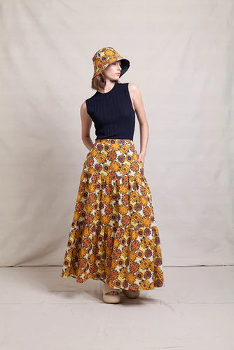 LONG STORY SKIRT - MARIGOLD