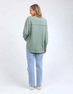 SIMPLIFIED TONAL CREW - SAGE