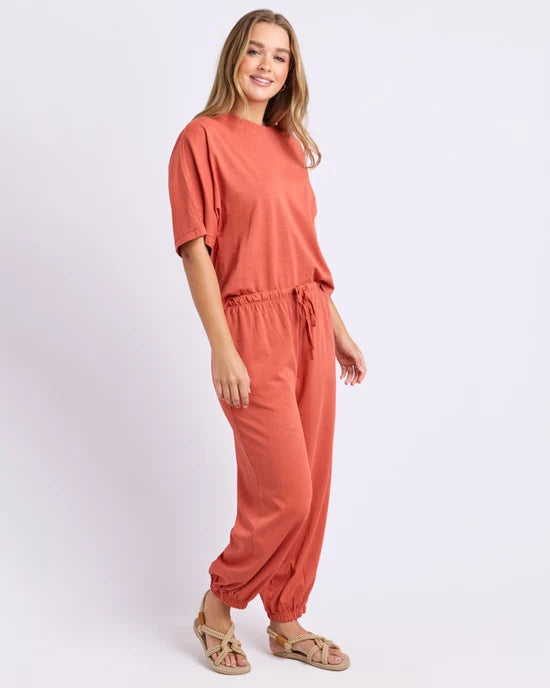 STILLWATER JERSEY PANT - RUST