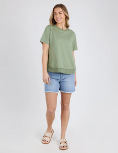 HUNTLEIGH OVERSIZED TEE -  CAYENNE