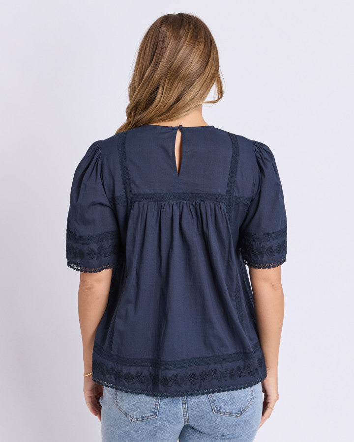 JUNA TOP - DARK SAPPHIRE