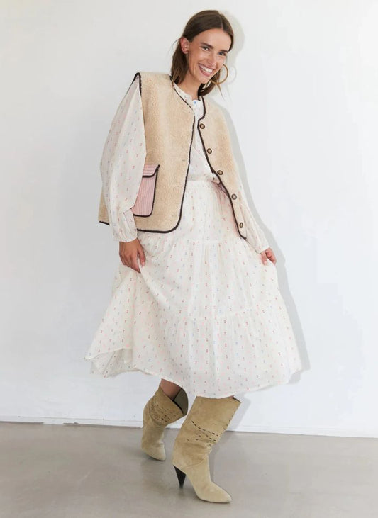 MORNING MIDI SKIRT - CRÈME