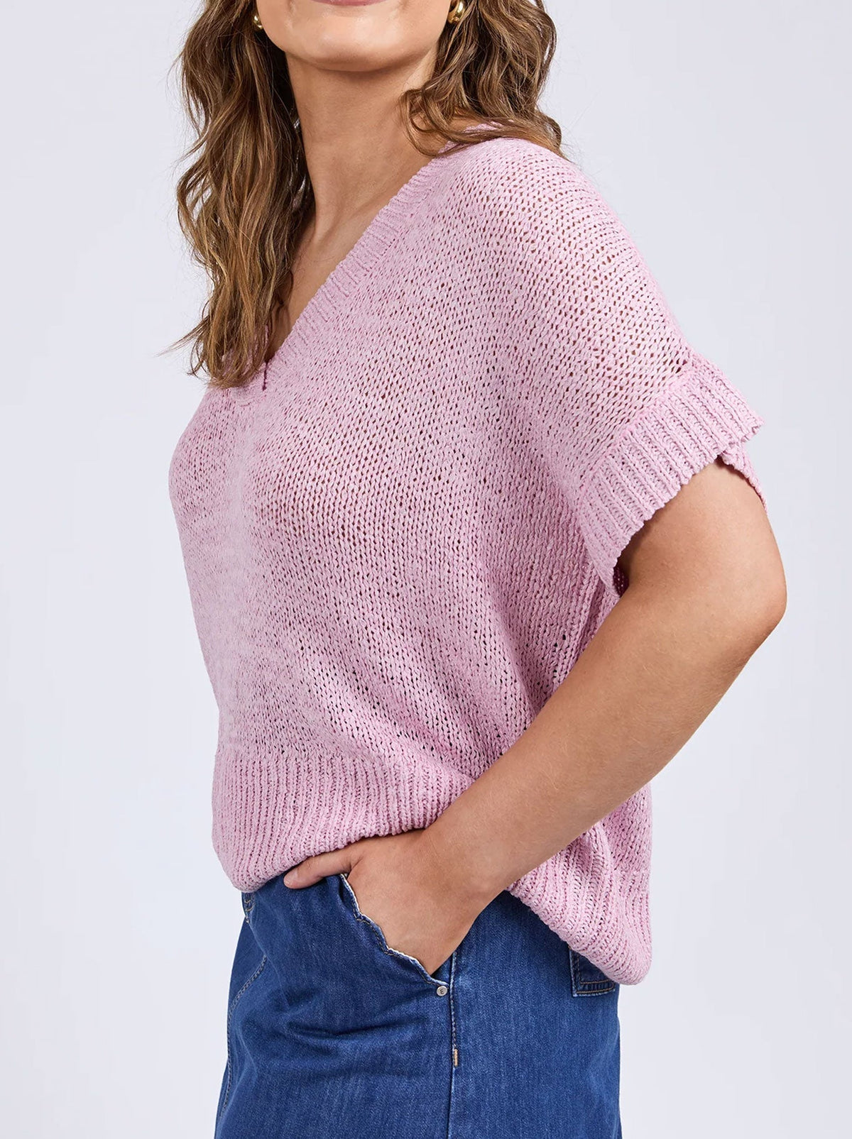 ELBA KNIT TOP - DUSK PINK