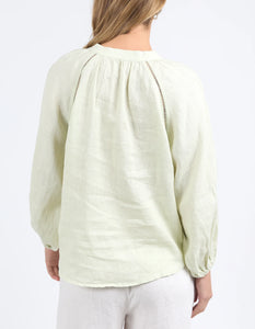 CORSICA BLOUSE - FOG GREEN