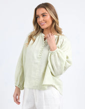 Load image into Gallery viewer, CORSICA BLOUSE - FOG GREEN