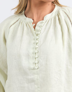 CORSICA BLOUSE - FOG GREEN