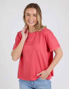 HUNTLEIGH OVERSIZED TEE -  CAYENNE