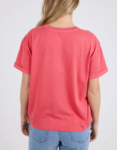 HUNTLEIGH OVERSIZED TEE -  CAYENNE