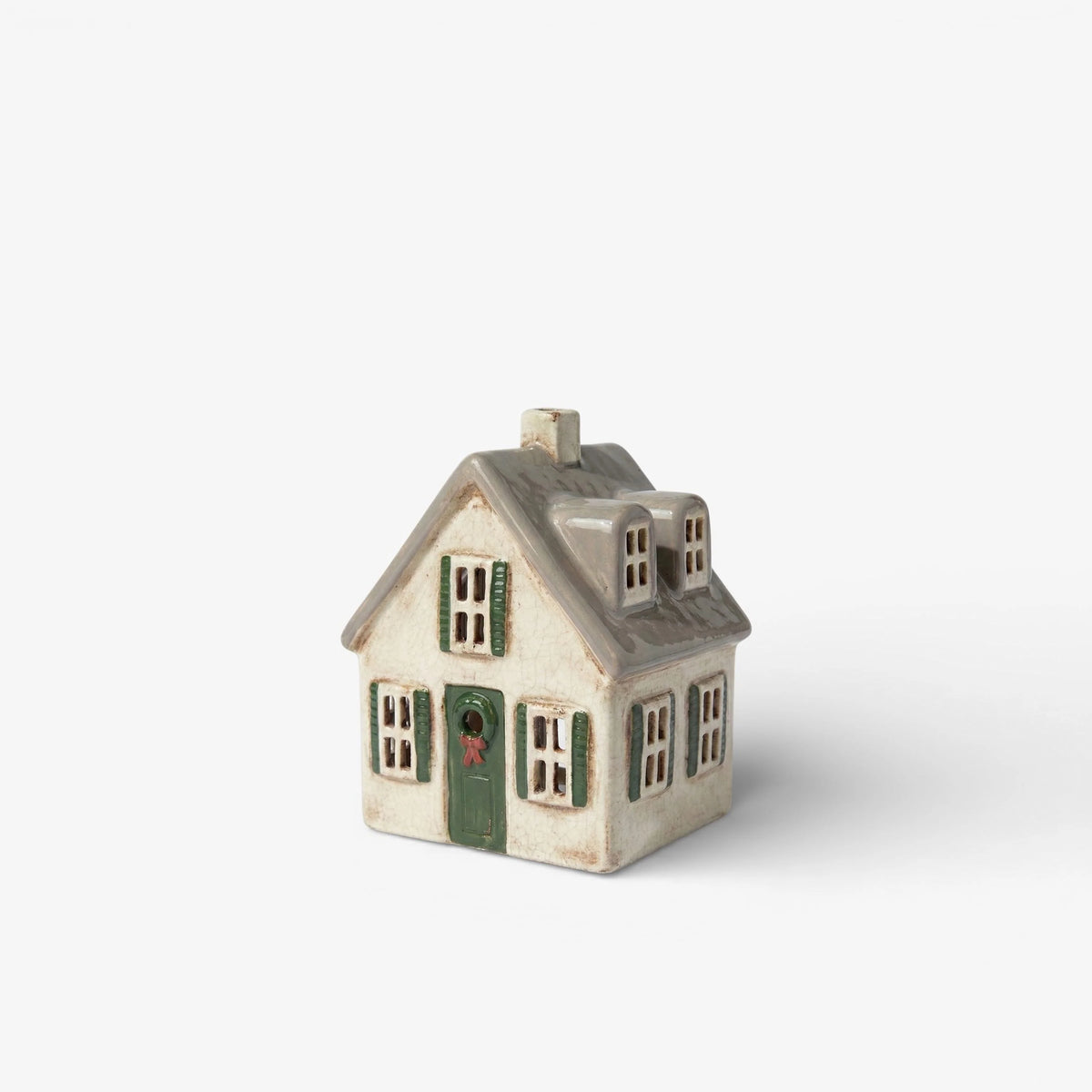 NORGARD VILLA WITH BOW WREATH TEALIGHT