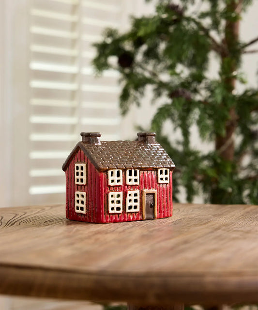 NORGARD TORP RED COTTAGE TEALIGHT