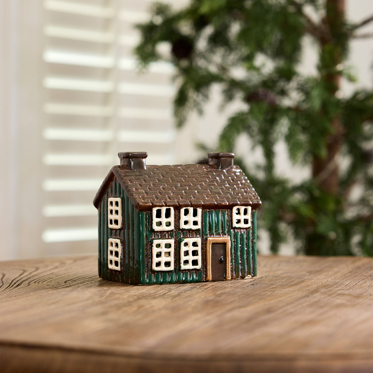 NORGARD TORP GREEN COTTAGE TEALIGHT